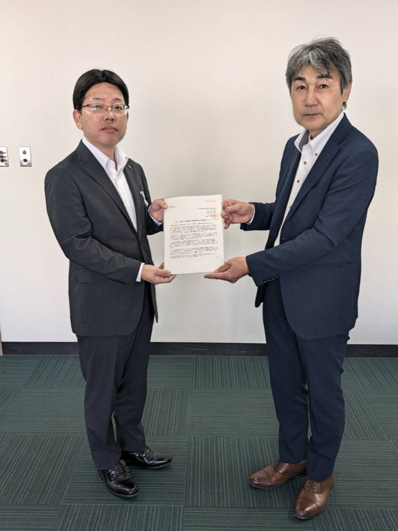 枚方市 田中副市長と連合河北地区 中渡瀬議長